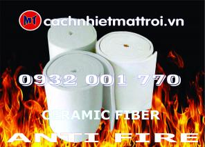 Bông chống cháy cách nhiệt - Ceramic Fieber ( Bông Gốm) 
