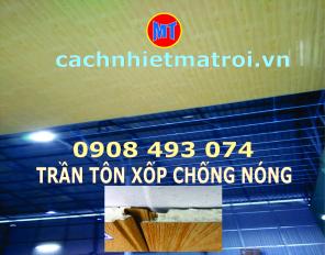 La phông PU 3 lớp chống nóng mái nhà, mái tôn 