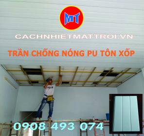 Trần tôn xốp PU chống nóng 